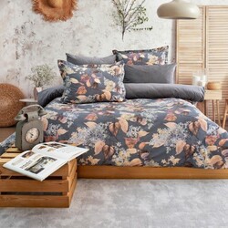 MAGMA HOUSE - Schafer Premium Comfort- -Seti i Mbulojës së Dyfishtë të Shtratit-6 Pjesë - Hiri